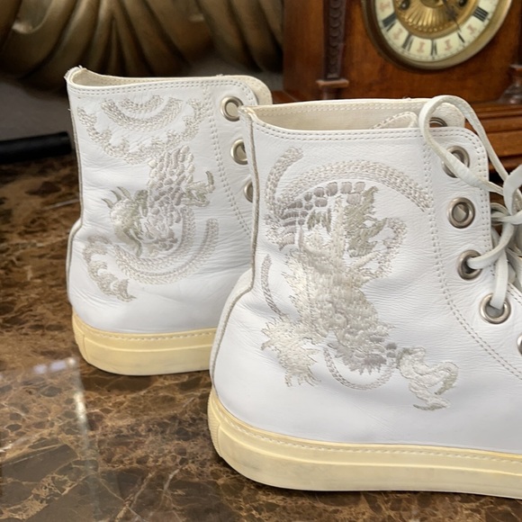 GUCCI MEN’s “RARE VINTAGE HIGH LEATHER HIGH TOPS” - Picture 11 of 16